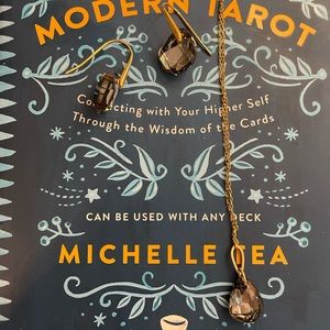 Kate Spade Earrings and Pendent Set - Gold and Black Crystal